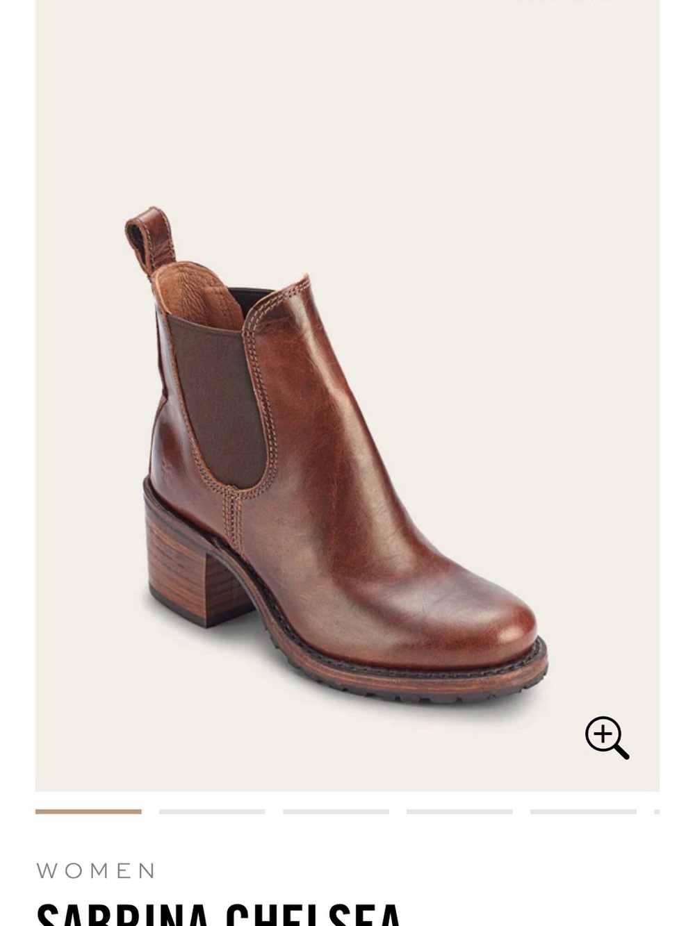 Frye Brown Leather Chelsea Bootie